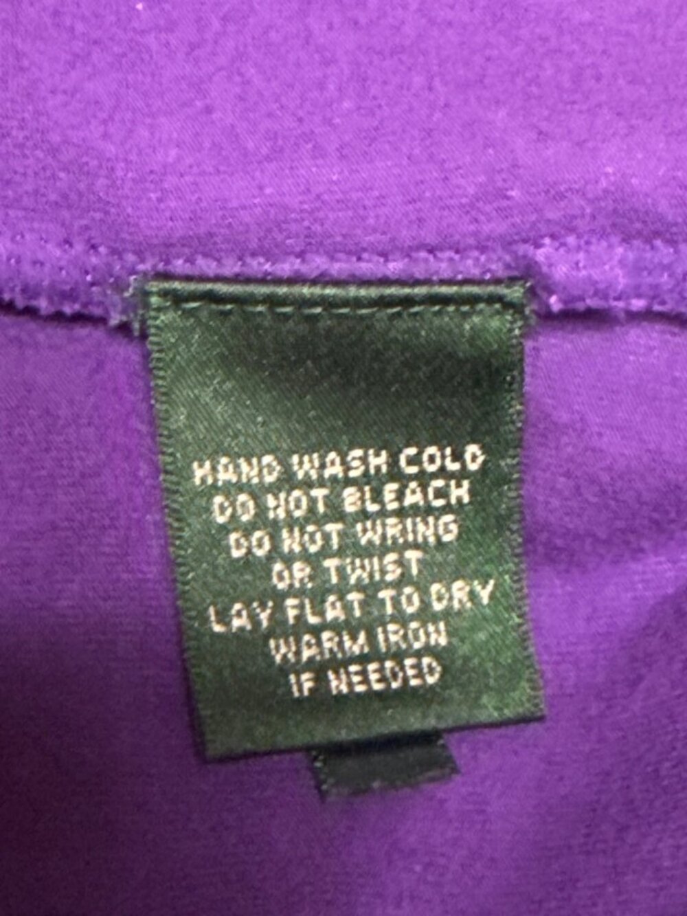 Lauren Ralph Lauren Women's Tank Top Purple Ruffle Yoke Sleeveless Rayon XS - Picture 7 of 7